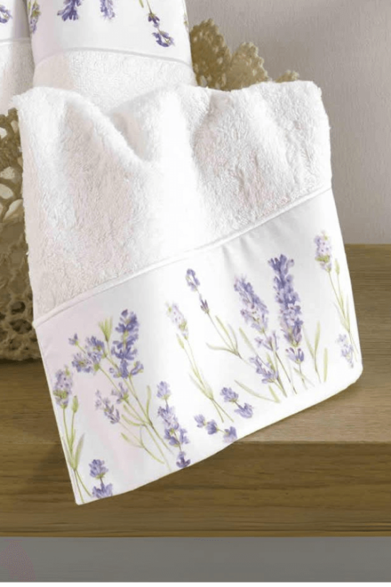 Zestaw podarunkowy małych ręczników LAVENDER GARDEN, 3 szt
