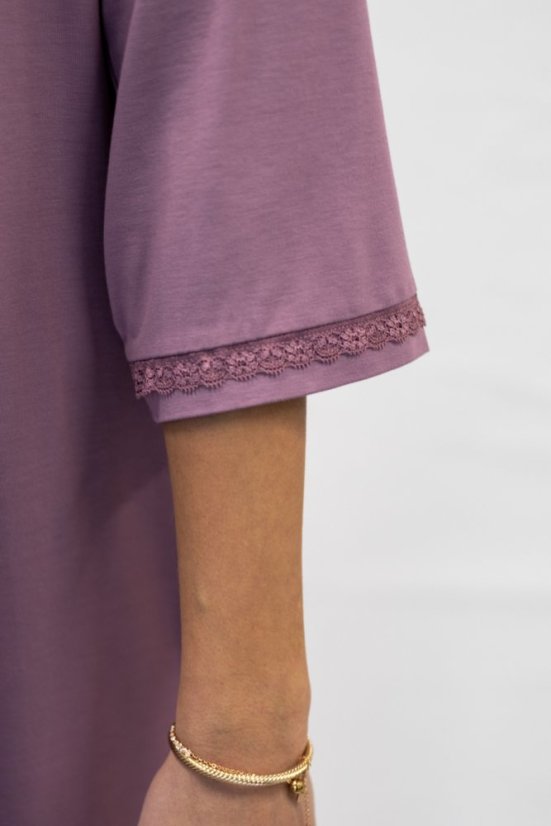 Női hálóing bambuszból ERICA és fürdőköpeny - Méret: XL, Szín: Bogyó / Berry