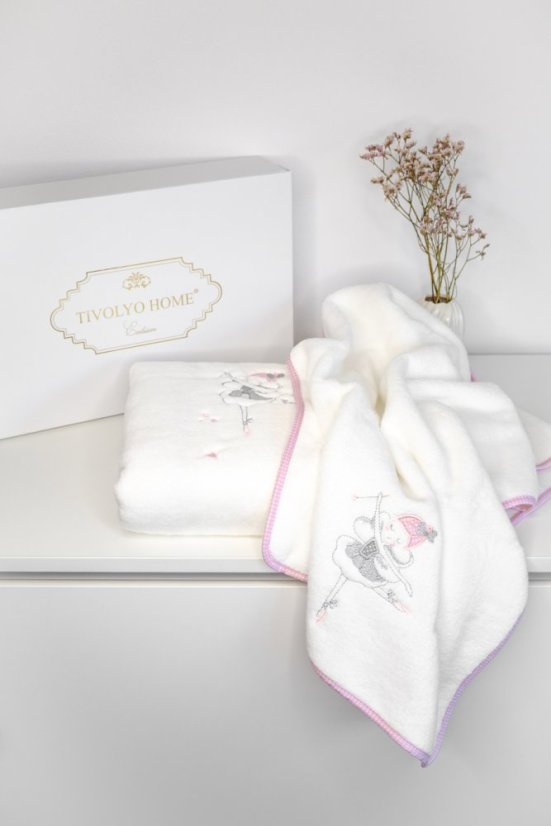Set cadou pentru copii, prosop și prosop de corp MISS BALLERINA, 2 buc