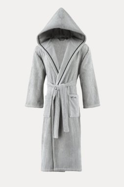 Unisex chalatas STRIPE su gobtuvu