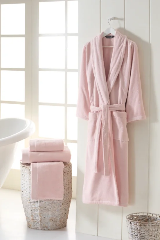 Unisex župan MICRO COTTON - Veľkosť: S, Farba: Svetlo modrá