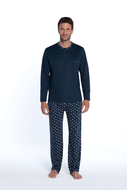 Pijamale pentru bărbați BRUNO - Mărime: M, Culoare: Albastru închis / Navy
