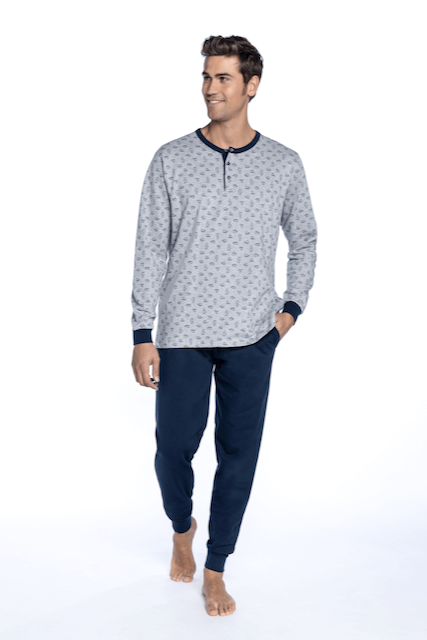 Herren Pyjamas MAURICIO - Größe: L, Farbe: Grau / Grey