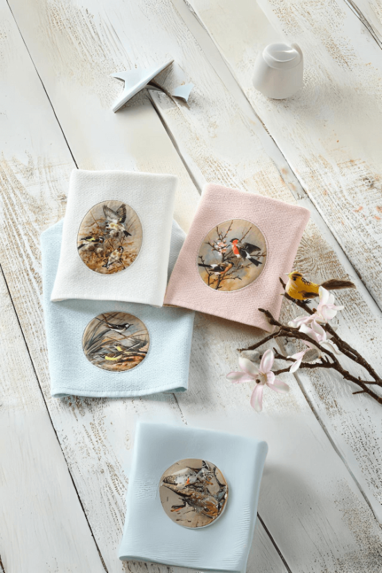 Prosoape de bucătărie BIRDS MIX, 3 buc
