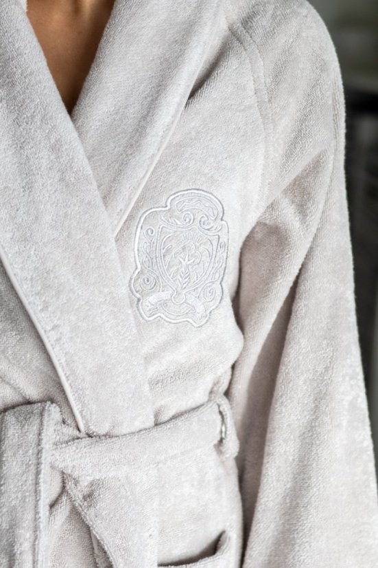 Modalový unisex župan DELUXE - Veľkosť: L, Farba: Svetlo modrá