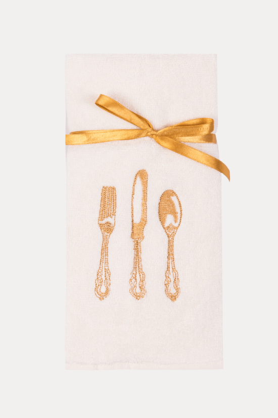 Prosoape de bucătărie HOME, 2 buc - Dimensiune: Set (2 buc, 40x60 cm), Culoare: Crem-Muștar /Cream-Mustard