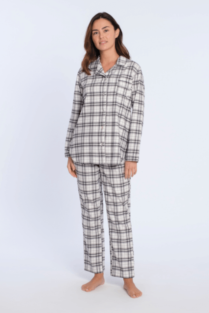 Damenpyjama aus Flanell BLANCA
