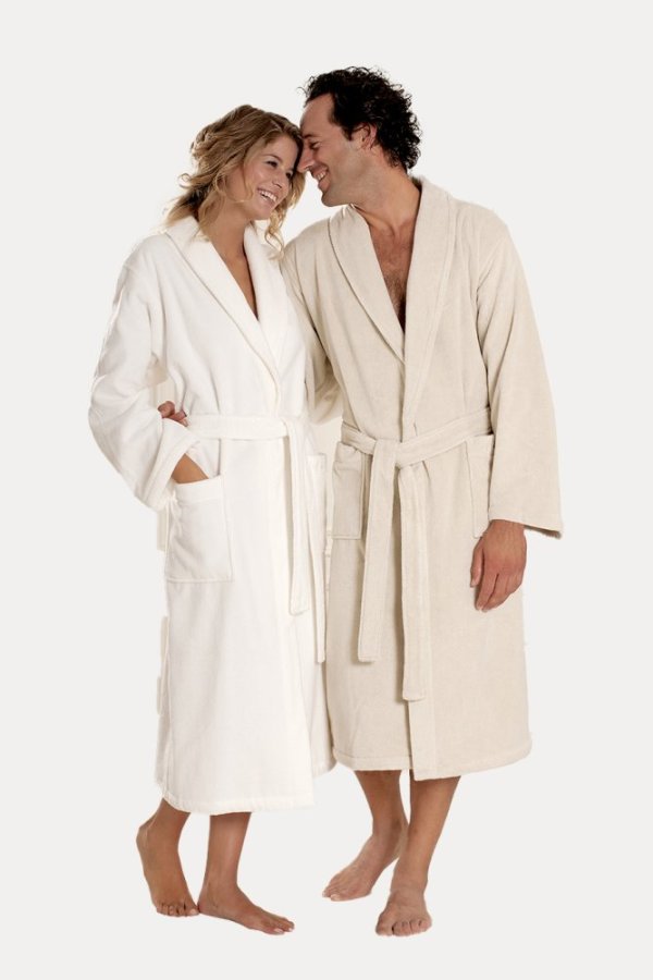 Unisex-bademantel MICRO COTTON  + Schlappen