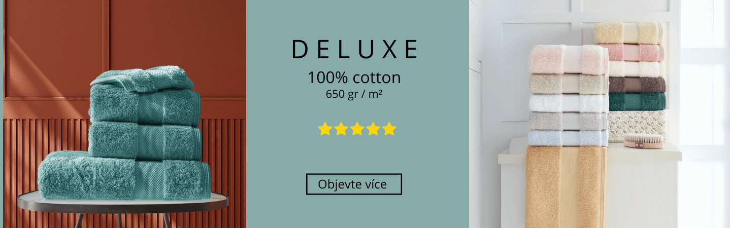 Luxusní župany, ručníky a osušky DELUXE s vysokou gramáží