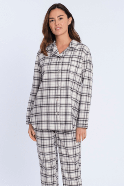 Damenpyjama aus Flanell BLANCA