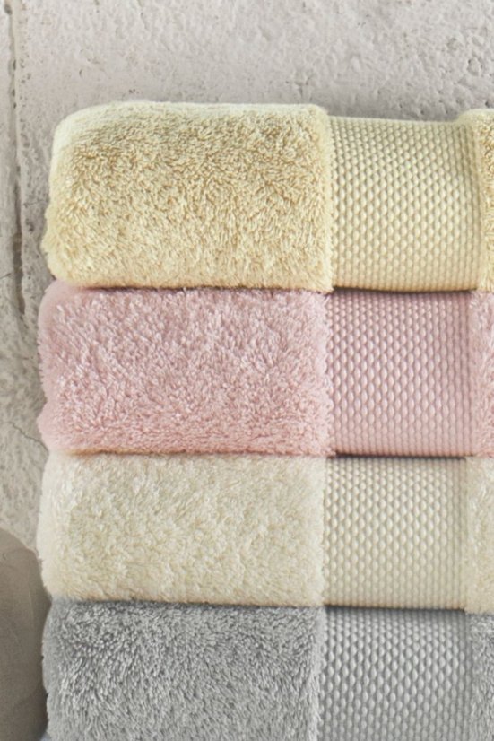 Zestaw podarunkowy małych ręczników DELUXE, 3 szt - Kolor: Turkusowy