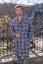 Herrenbademantel aus Flanell LUCAS