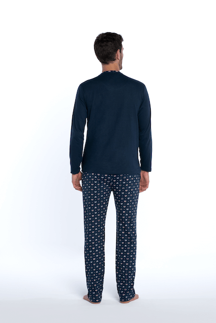 Pijamale pentru bărbați BRUNO - Mărime: M, Culoare: Albastru închis / Navy