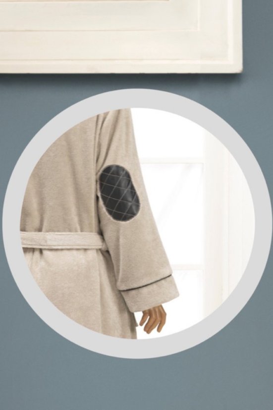 Halat pentru bărbați LUXURY - Mărime: S, Culoare: Bej / Beige