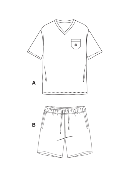 Vīriešu īsā pidžama ALBERTO