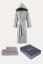 Halat unisex STRIPE + prosop + prosop de corp + cutie cadou