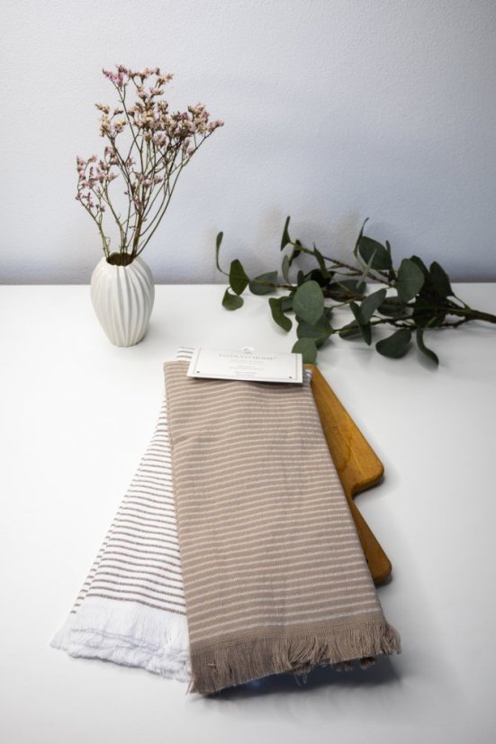 Prosoape de bucătărie LINES, 2 buc - Dimensiune: Set (2 buc, 45x70 cm), Culoare: Gri / Grey