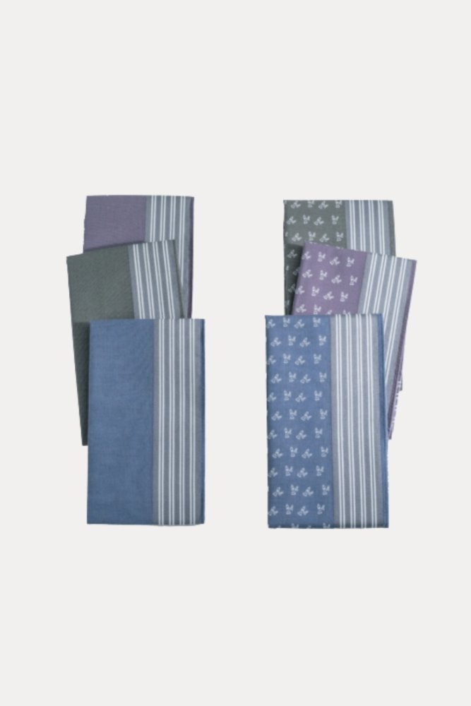 LEONIDAS férfi pamut zsebkendők, 6 db