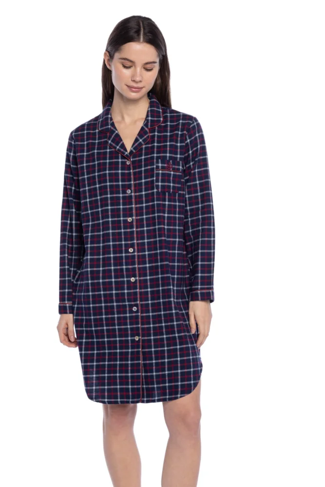 Damennachthemd aus Flanell PAULINA