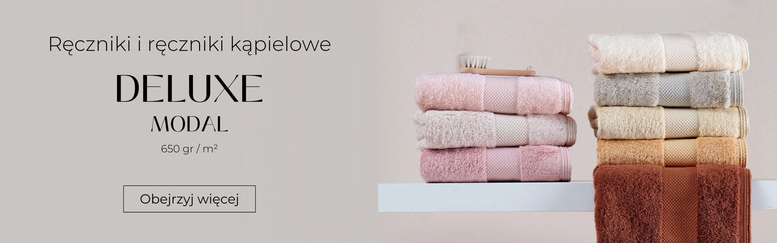 Luksusowe ręczniki DELUXE o wysokiej gramaturze