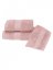 Zestaw ręczników DELUXE, 3 szt - Kolor: Różowy