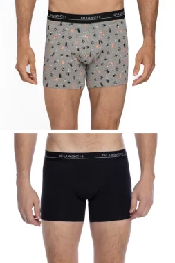 2 Pack, Boxeri pentru bărbați ENZO, din bumbac elastic