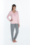 Damenpyjama NINA - Größe: XL, Farbe: Rosa / Pink