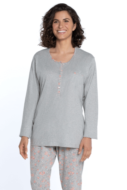 Pijamale femei DOLORES - Mărime: M, Culoare: Gri deschis / Light Grey