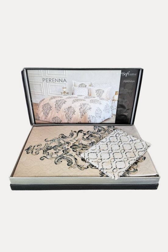 Bettwäsche aus Baumwolle für Doppelbett PERENNA, 6 St.