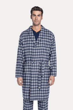 Meeste flanellist hommikumantel PABLO