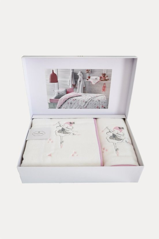 Set cadou pentru copii, prosop și prosop de corp MISS BALLERINA, 2 buc
