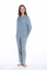 Damenpyjama MARIA - Größe: M, Farbe: Hellblau / Light blue
