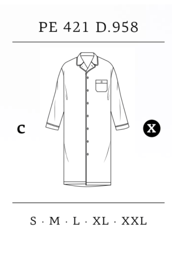 Herren Nachthemd aus Flanell JOSE