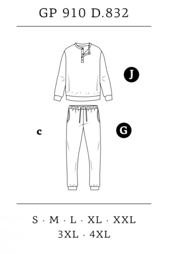 ORLANDO férfi pizsama