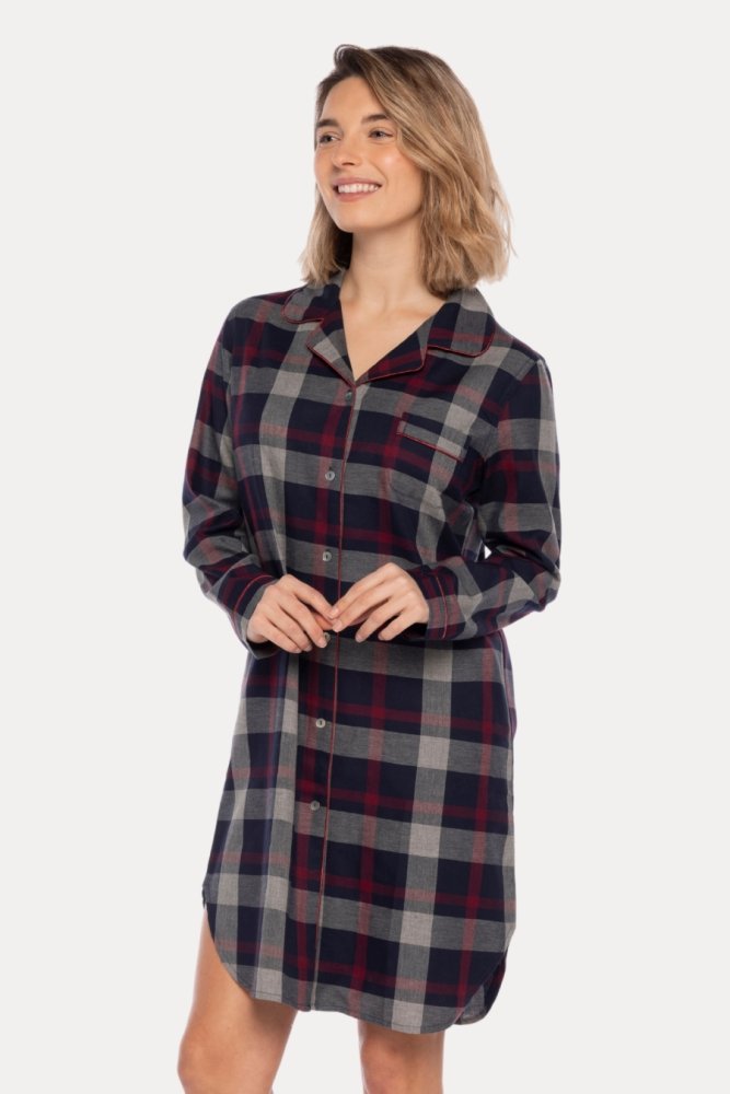 LUCIA női flanel hálóing