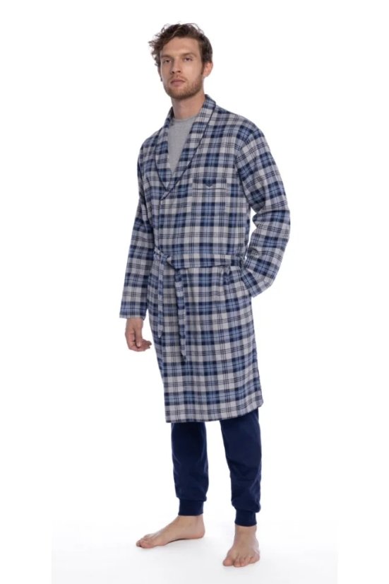 Herrenbademantel aus Flanell LUCAS