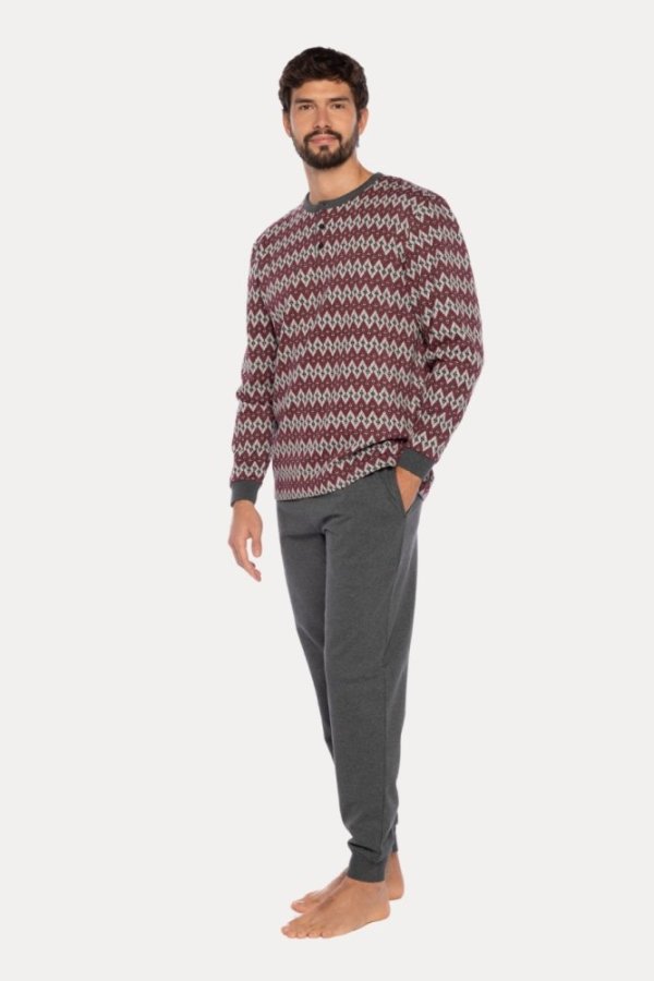 Warmes Herren-Pyjama RENE