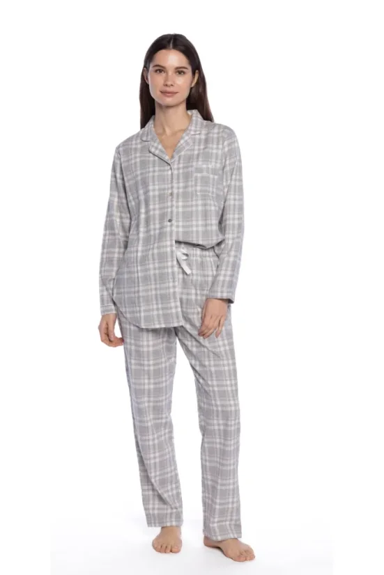 Damenpyjama aus Flanell ROBERTA