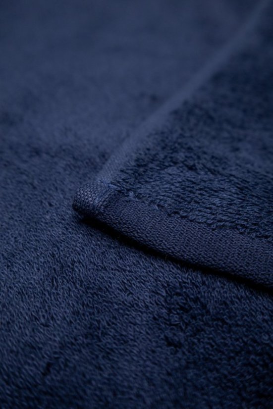Bademantel MARINE LADY + Handtuch + Badetuch + box - Größe: S, Farbe: Dunkelblau / Navy