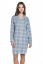Damennachthemd aus Flanell ANABEL - Größe: XXL, Farbe: Hellblau / Light blue