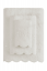 Osuška SILVIA s krajkou 85x150cm - Barva: Bílá