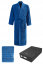 Herrenbademantel SMART in einer Geschenkverpackung + Handtuch - Größe: M + Handtuch 50x100cm + Box, Farbe: Khaki