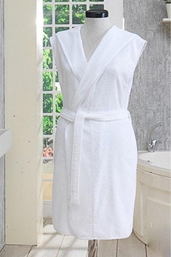 Dámský luxusní župan DURU s kapucí - Velikost: L, Barva: Růžová