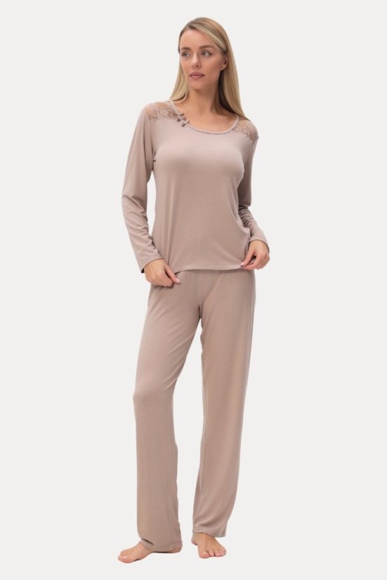 Dámské bambusové pyžamo PAOLA - Velikost: XL, Barva: Růžová