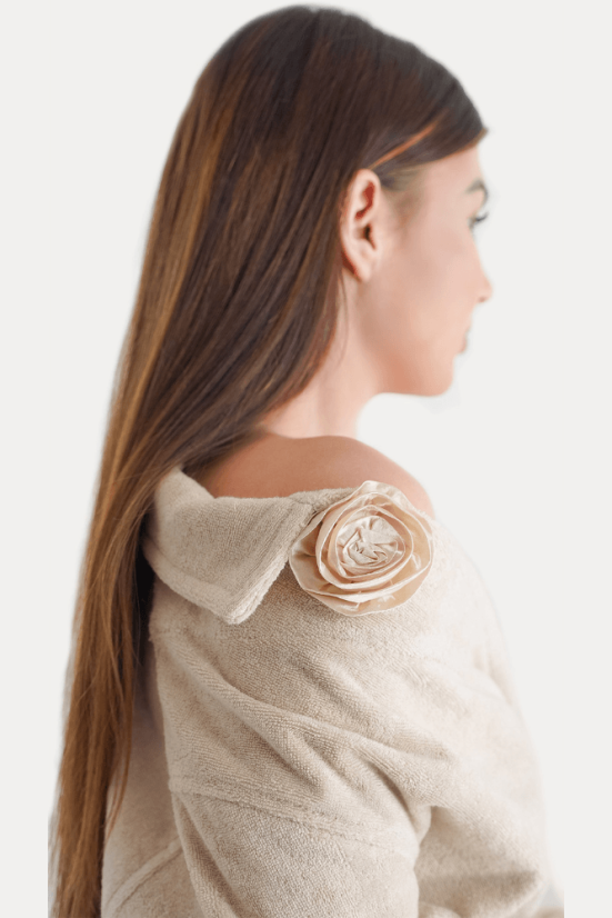 Damenbademantel aus Bambus ROSE