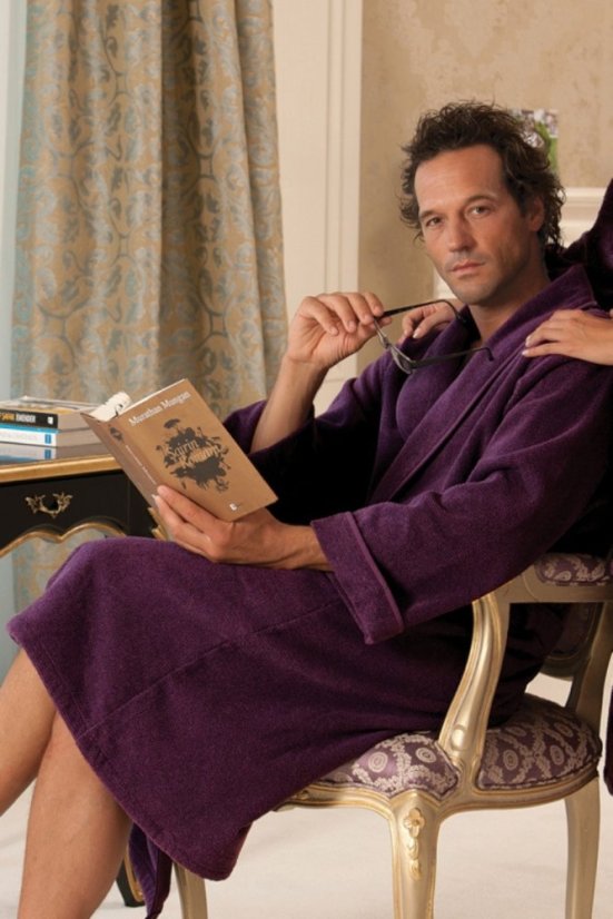 Moški kopalni plašč LORD - Velikost: S, Barva: Bež