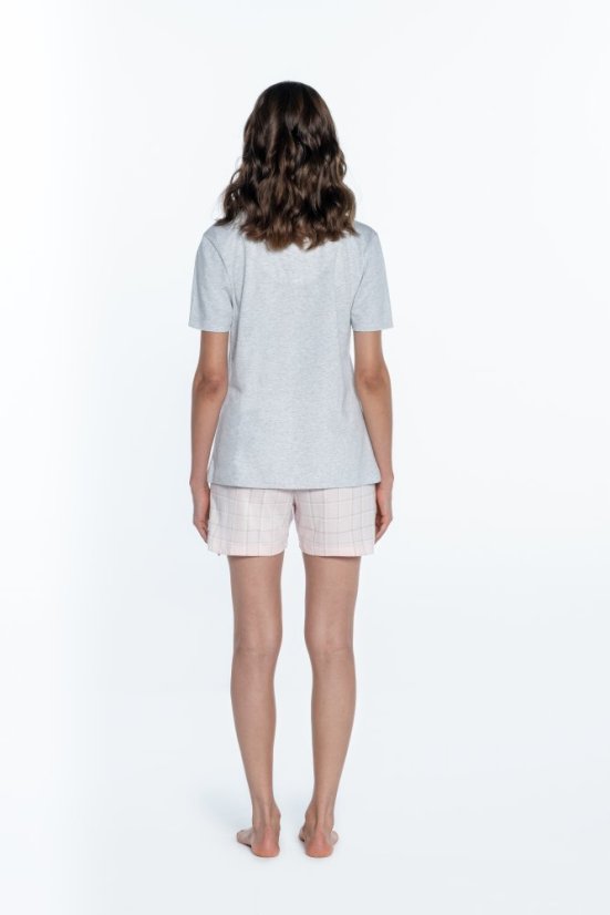 Damenpyjama CLARA - Größe: L, Farbe: Hellgrau / Light Grey