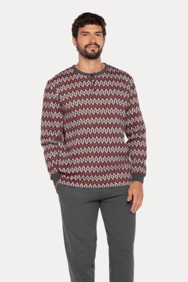 Warmes Herren-Pyjama RENE