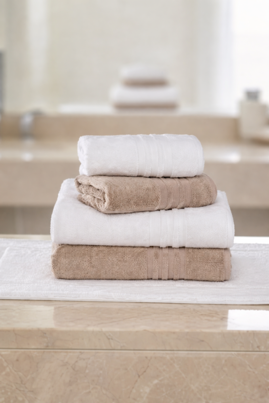 Výhodná sada uterákov PRESTIGE + kúpeľňová predložka NODE