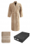Herrenbademantel SMART in einer Geschenkverpackung + Handtuch - Größe: XL + Handtuch 50x100cm + Box, Farbe: Weiß / White